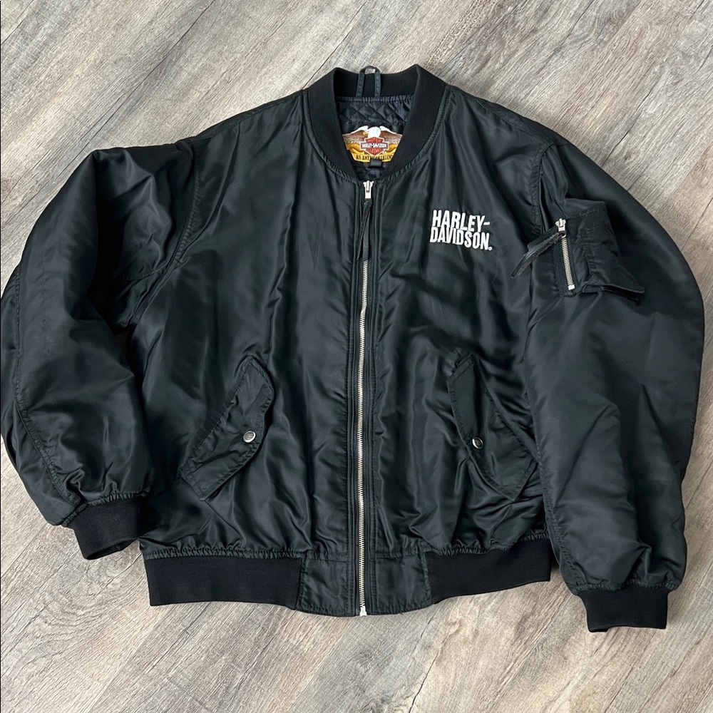 Harley-Davidson Classic Black Light Weight Jacket Sz - XL